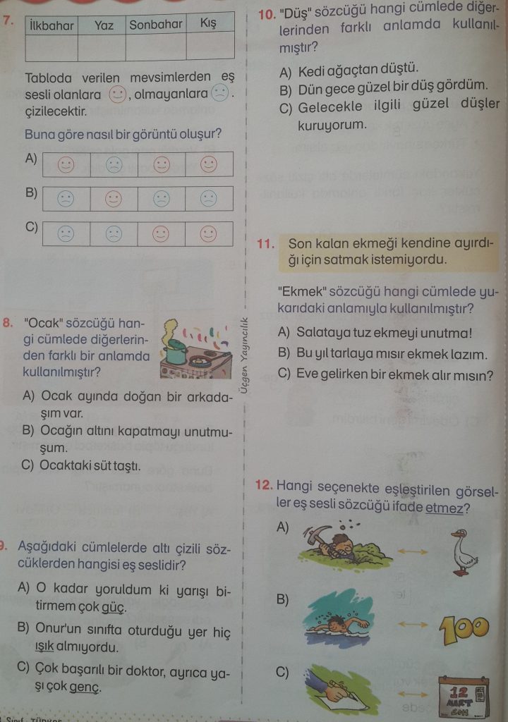 türkçe i testieş sesl