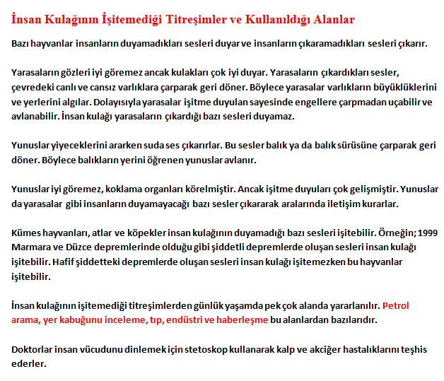 İnsan Kulağının İşitemediği Titreşimler