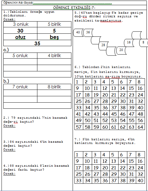 matematik çalışması