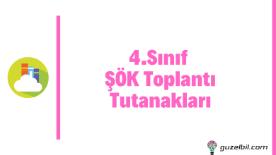 4.Sınıf ŞÖK Toplantı Tutanakları