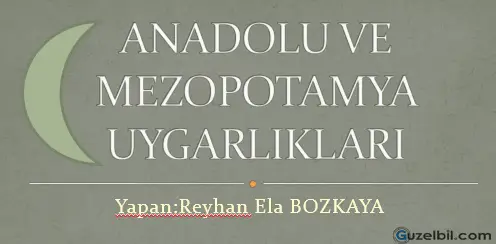 5.Sınıf Sosyal Bilgiler Anadolu Ve Mezopotamya Uygarlıkları Sunu