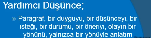 5.Sınıf Türkçe Yardımcı Düşünce Öğrenci Sunum