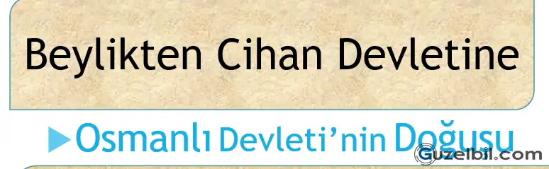 7.Sınıf Sosyal Bilgiler 2.Ünite Beylikten Cihan Devleti Öğrenci Sunuları