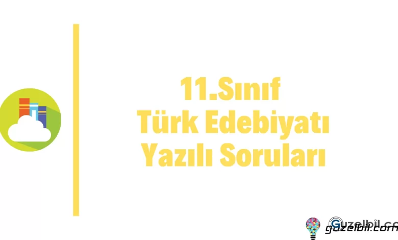 11.Sınıf Türk Dili ve Edebiyatı Yazılı Soruları